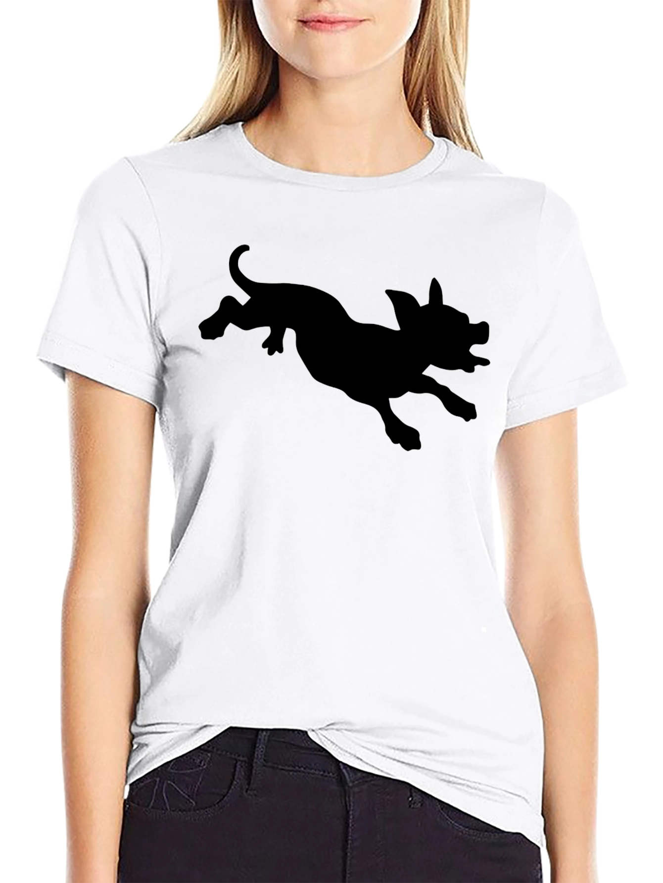 Black Pig Silhouette Graphic Tee - Unisex