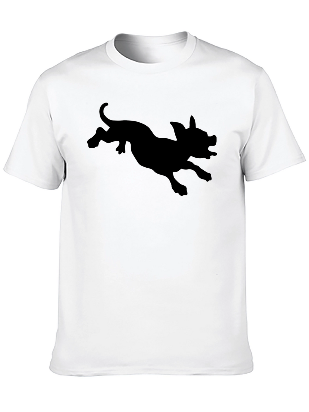 Black Pig Silhouette Graphic Tee - Unisex