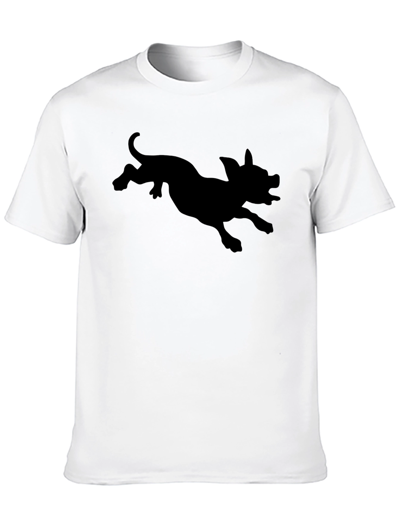 Black Pig Silhouette Graphic Tee - Unisex