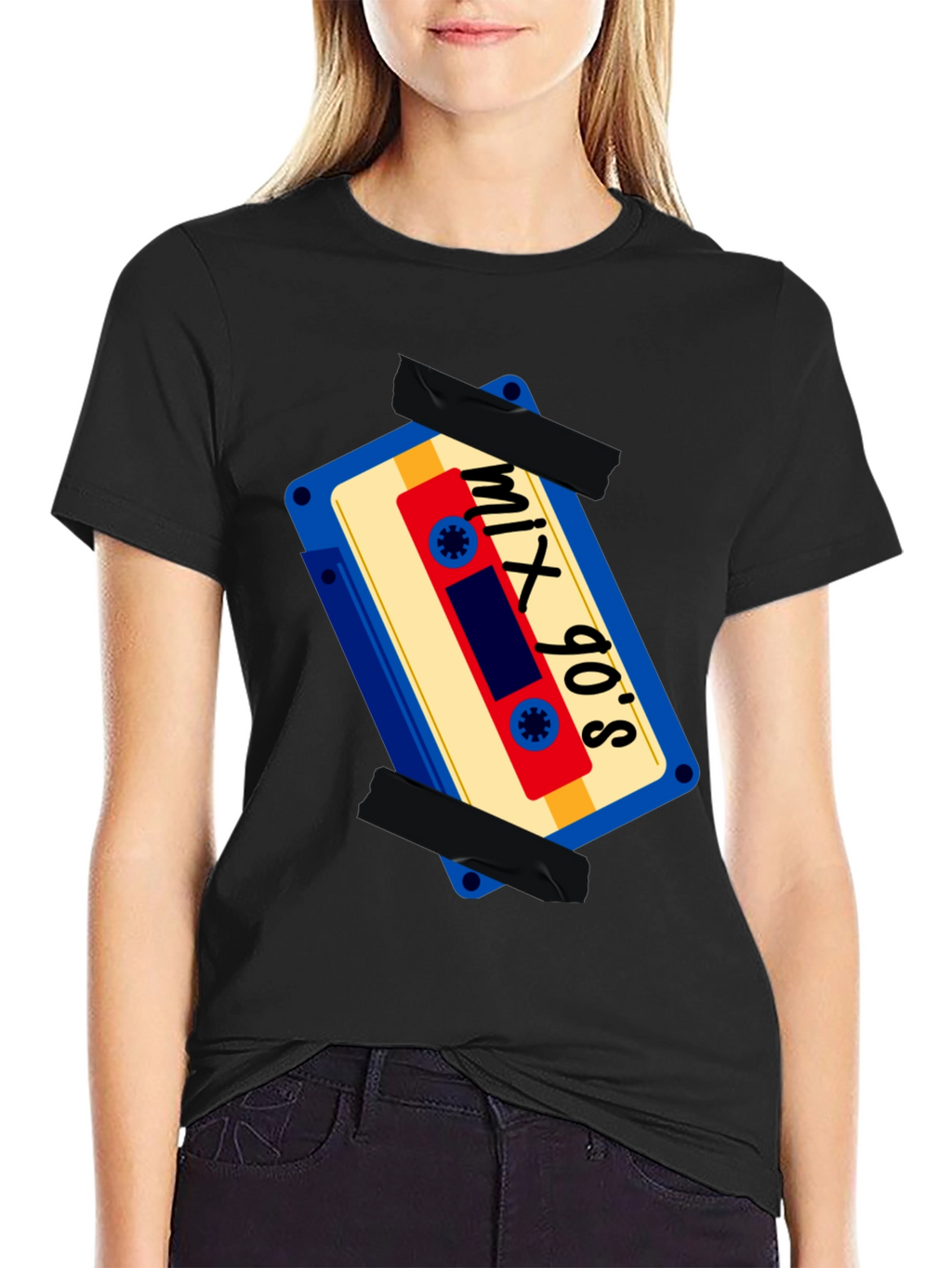Mix 90s Cassette Tape Graphic T-Shirt