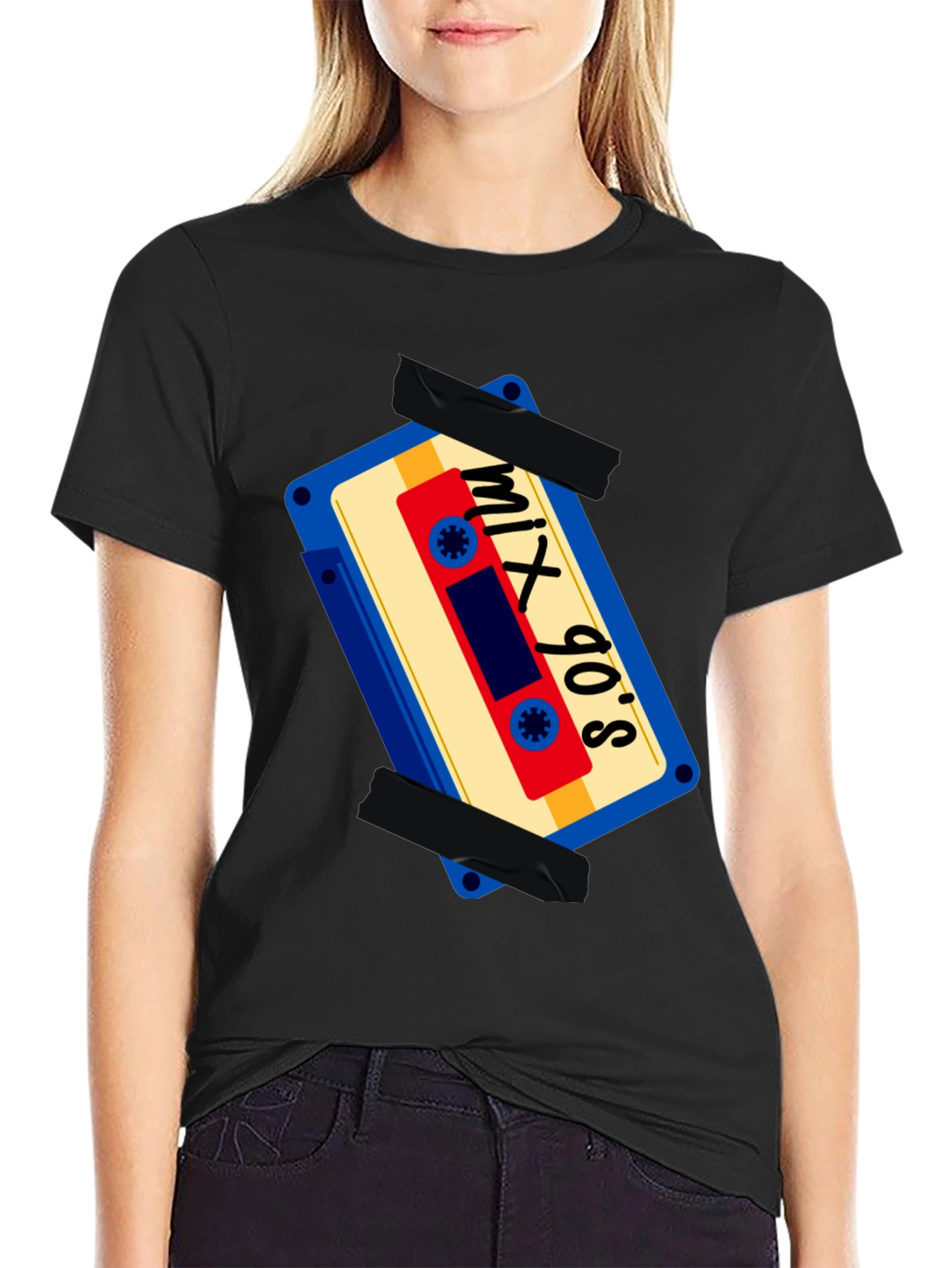 Mix 90s Cassette Tape Graphic T-Shirt