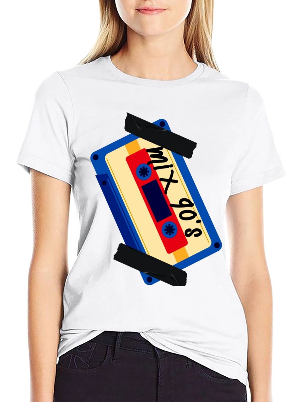 Mix 90s Cassette Tape Graphic T-Shirt
