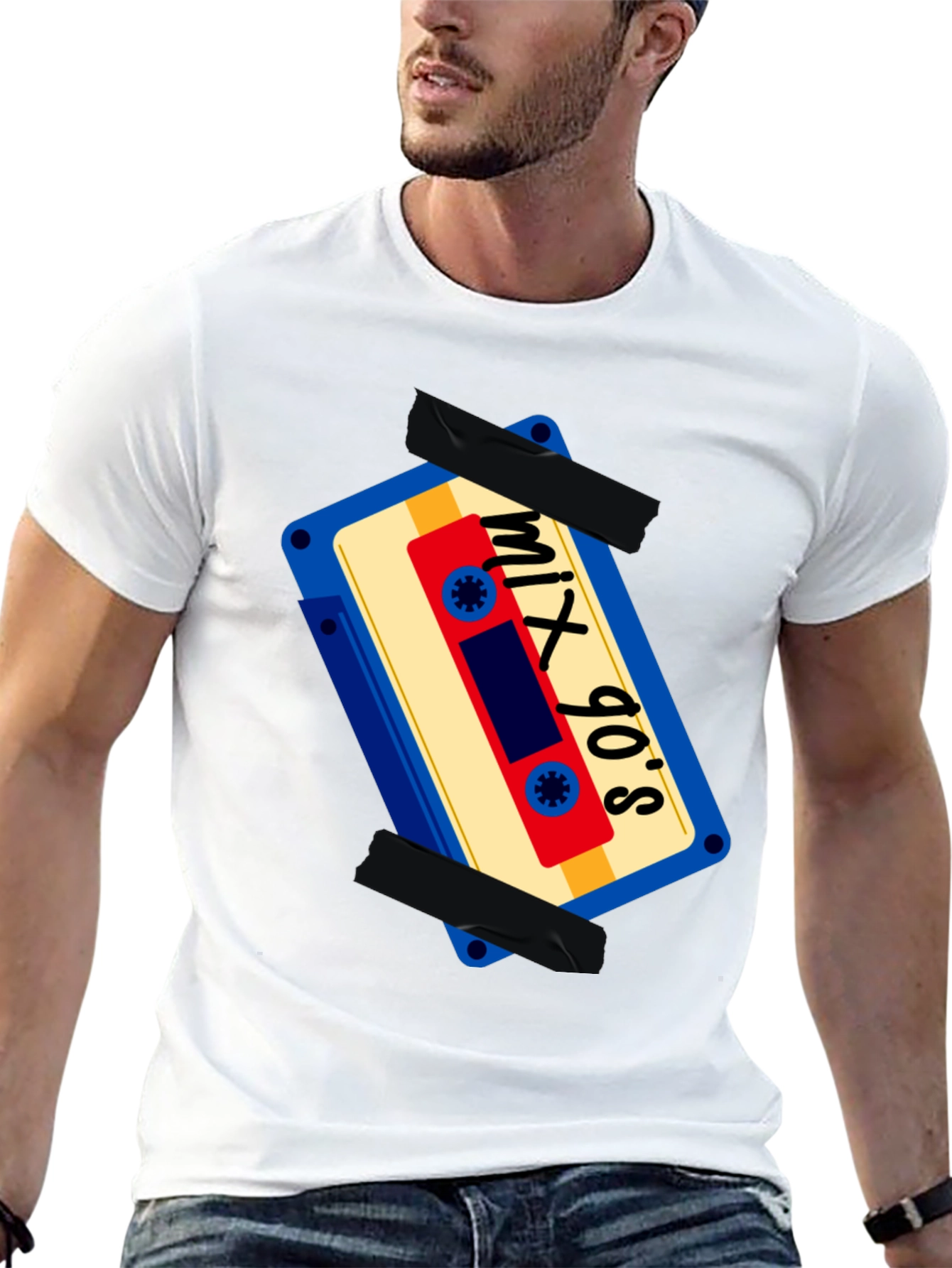 Mix 90s Cassette Tape Graphic T-Shirt