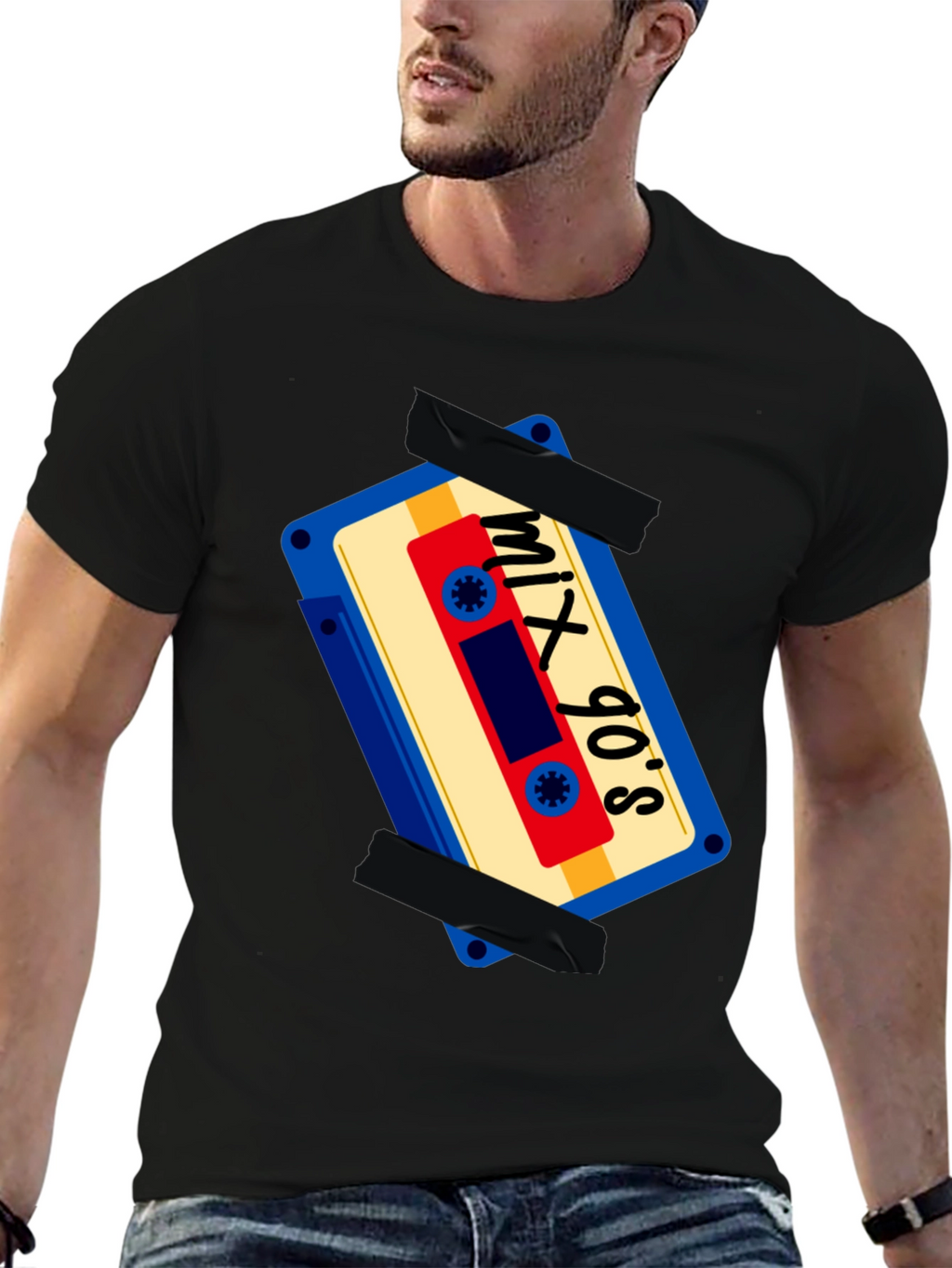 Mix 90s Cassette Tape Graphic T-Shirt