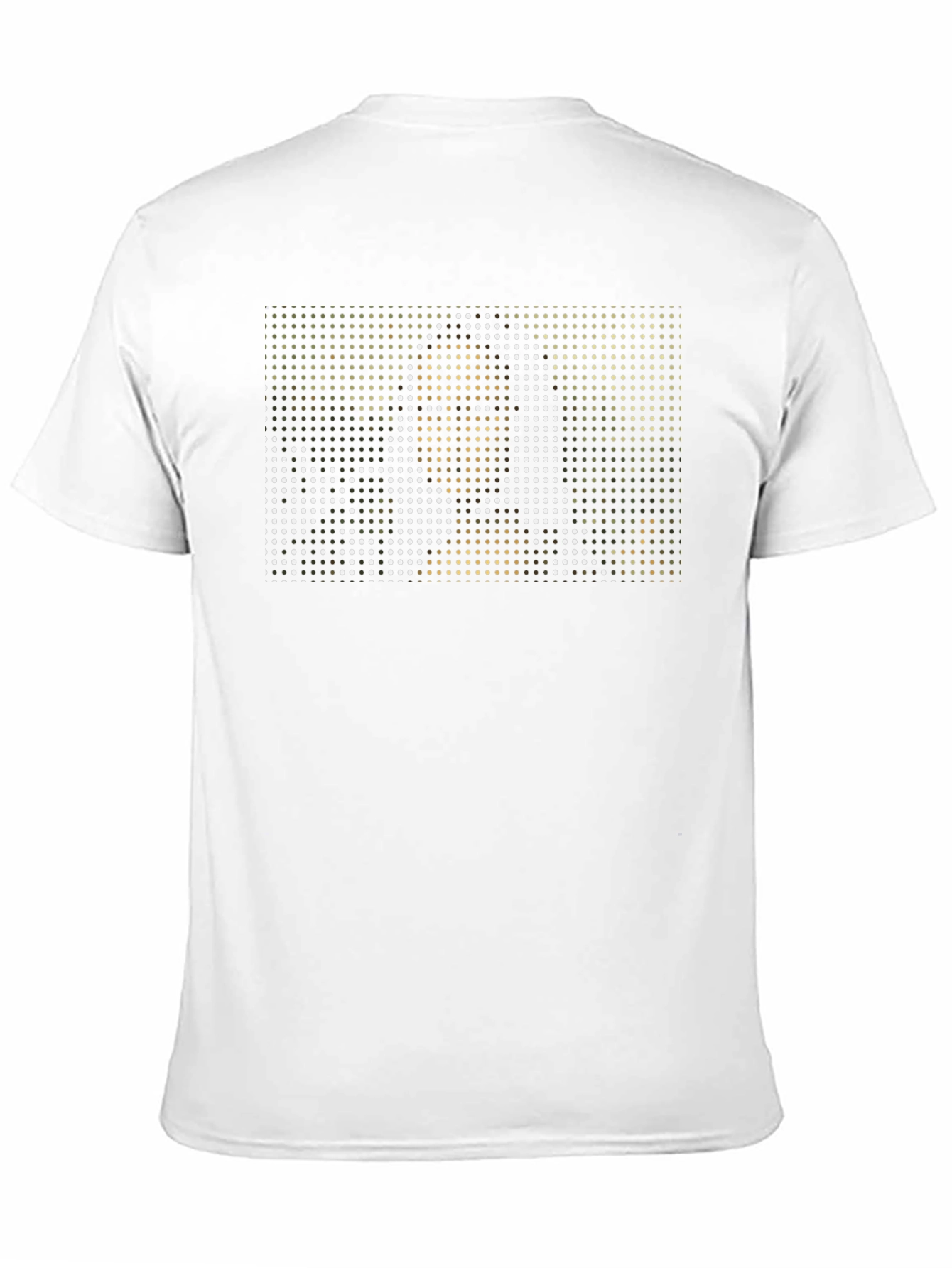 Abstract Pixel Art Graphic Print Black T-Shirt