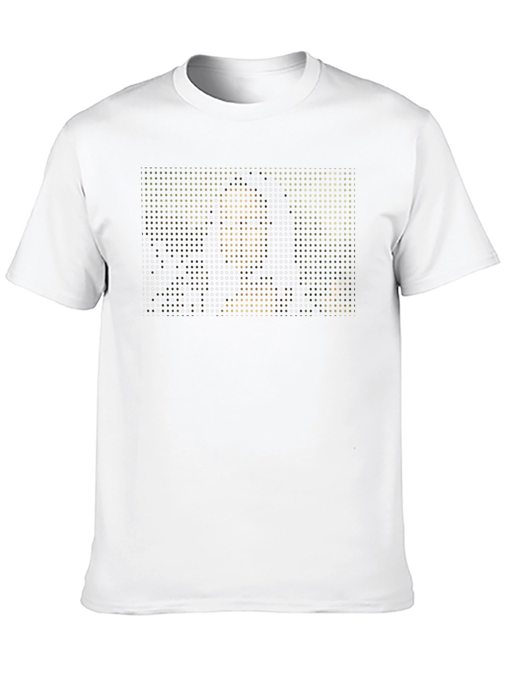 Abstract Pixel Art Graphic Print Black T-Shirt