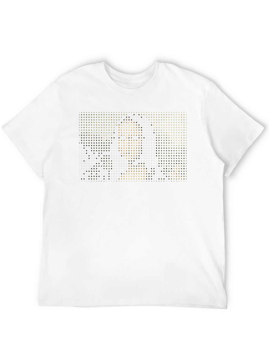 Abstract Pixel Art Graphic Print Black T-Shirt