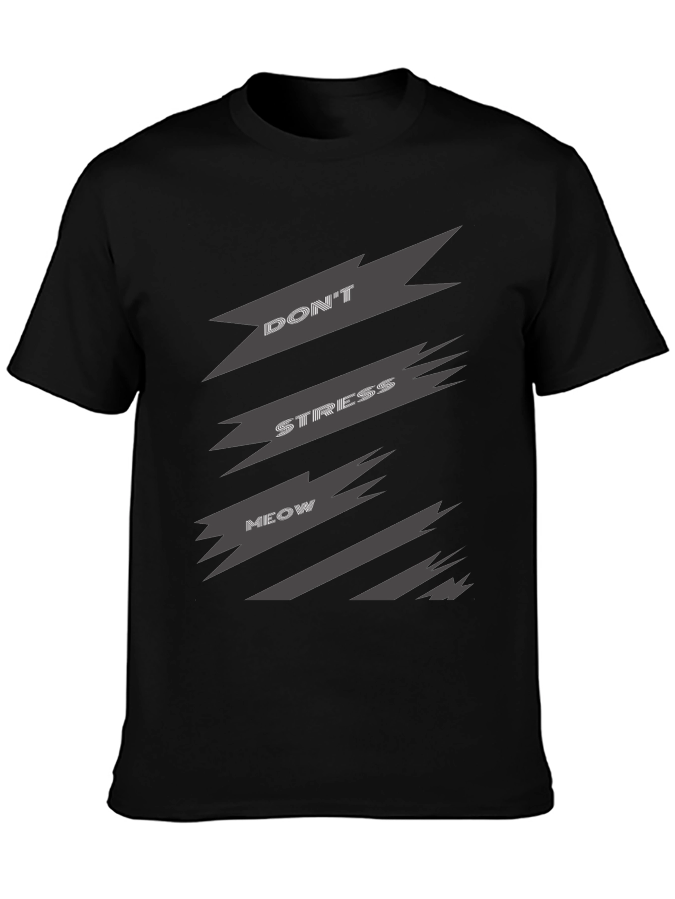 Dont Stress Meow Graphic Tee - Relaxed Fit