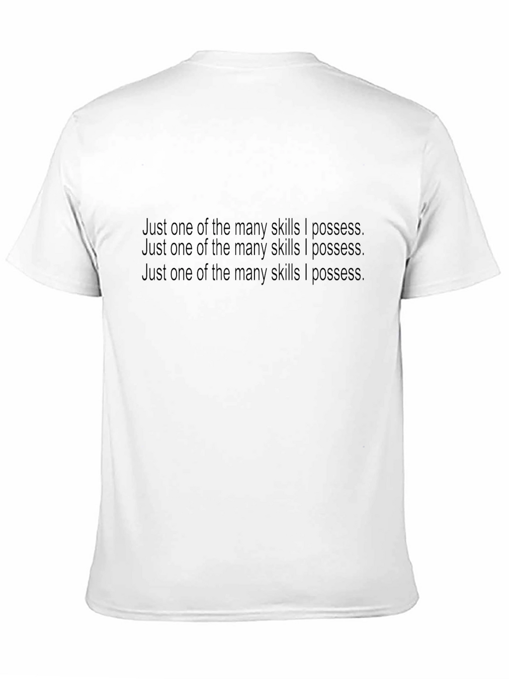 Skills I Possess Tee - Black Crew Neck