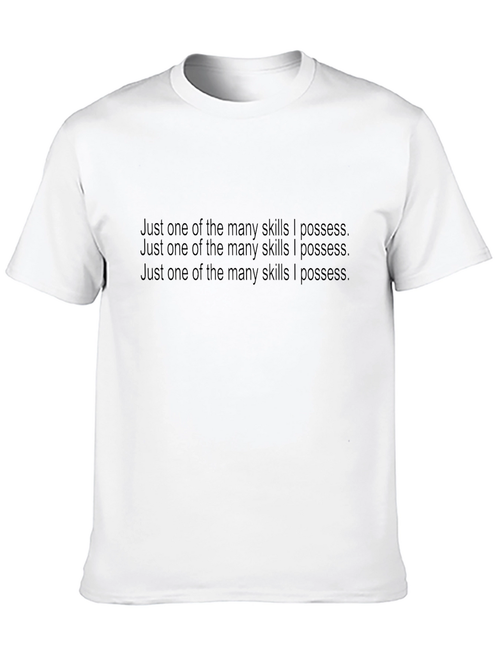 Skills I Possess Tee - Black Crew Neck