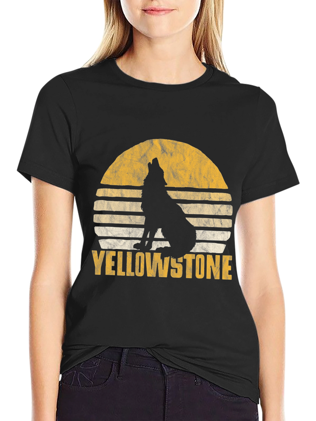 Yellowstone Wolf Graphic T-Shirt