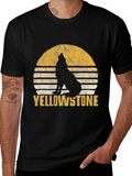 Yellowstone Wolf Graphic T-Shirt