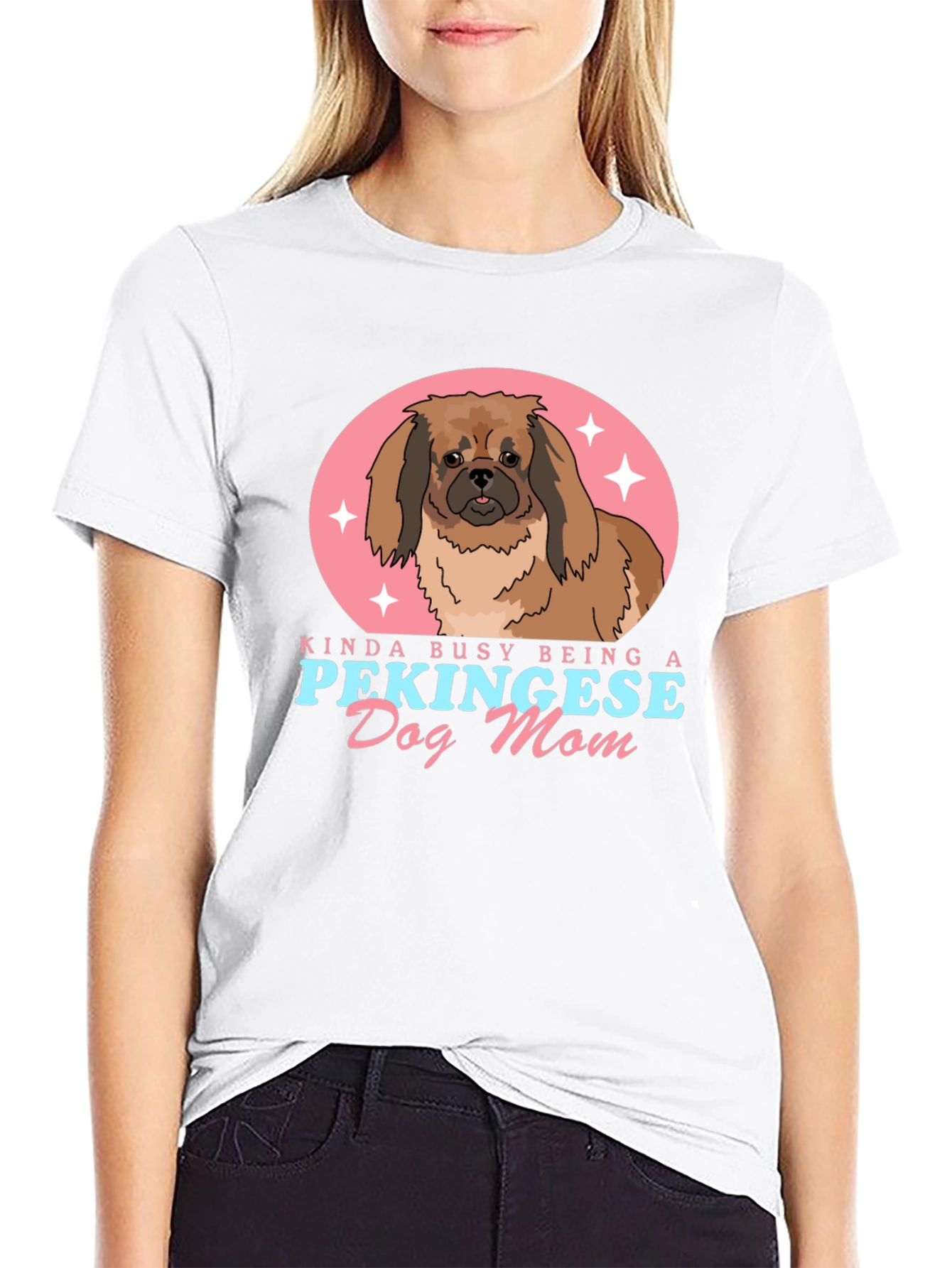Pekingese Dog Mom T-Shirt - Cute Pet Lover Tee