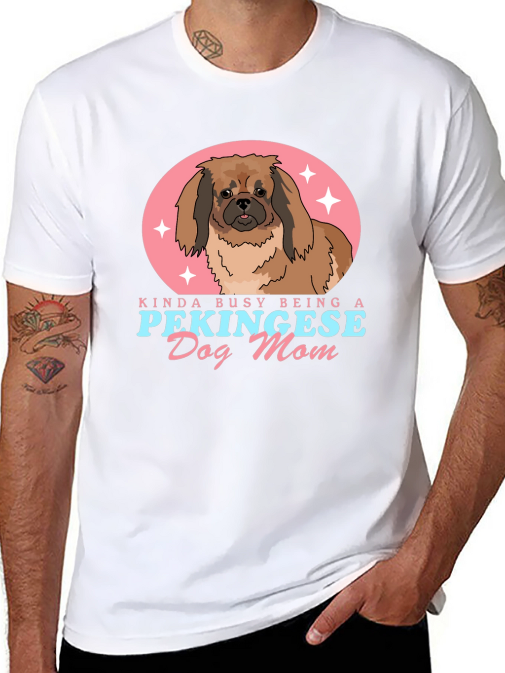 Pekingese Dog Mom T-Shirt - Cute Pet Lover Tee