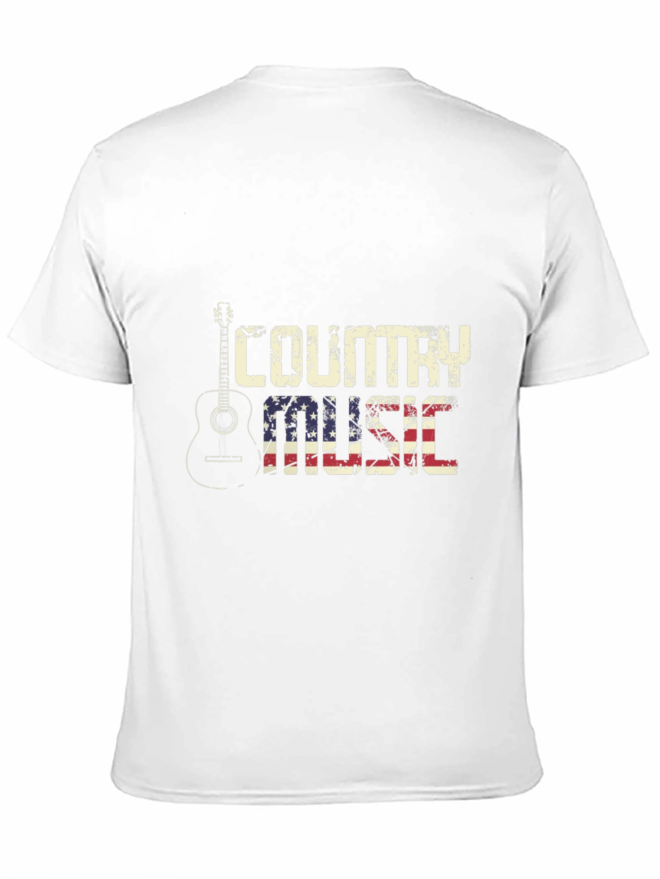 Country Music Graphic Tee - Black Cotton T-Shirt