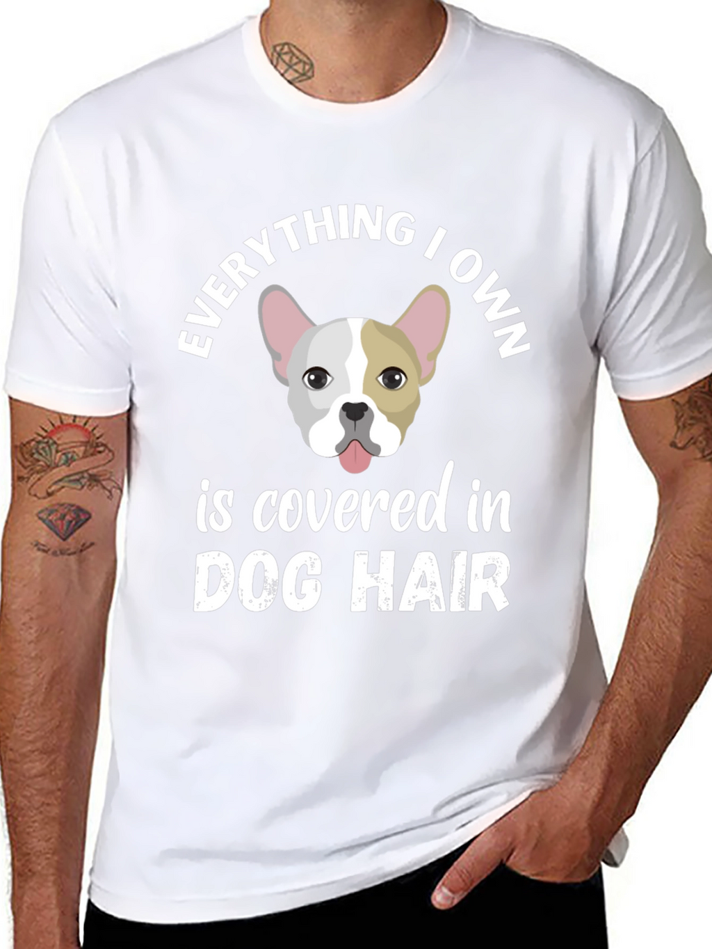 Dog Hair Lover T-Shirt - French Bulldog