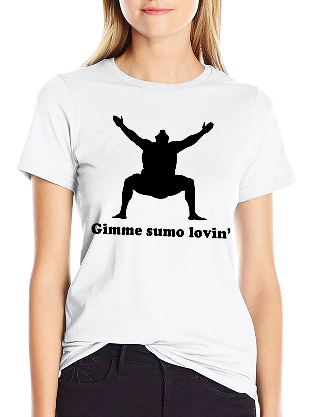 Gimme Sumo Lovin Black Graphic Tee