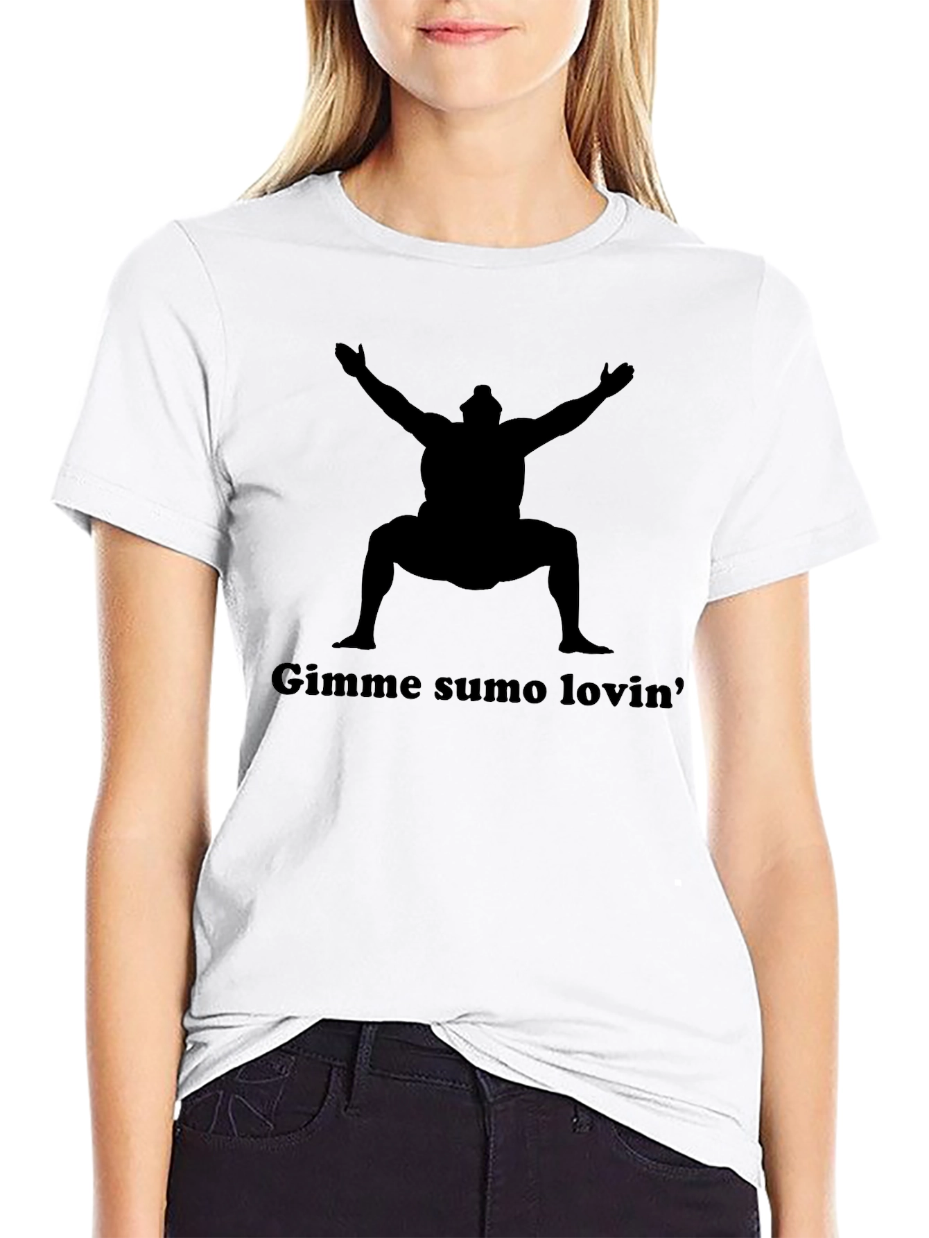 Gimme Sumo Lovin Black Graphic Tee