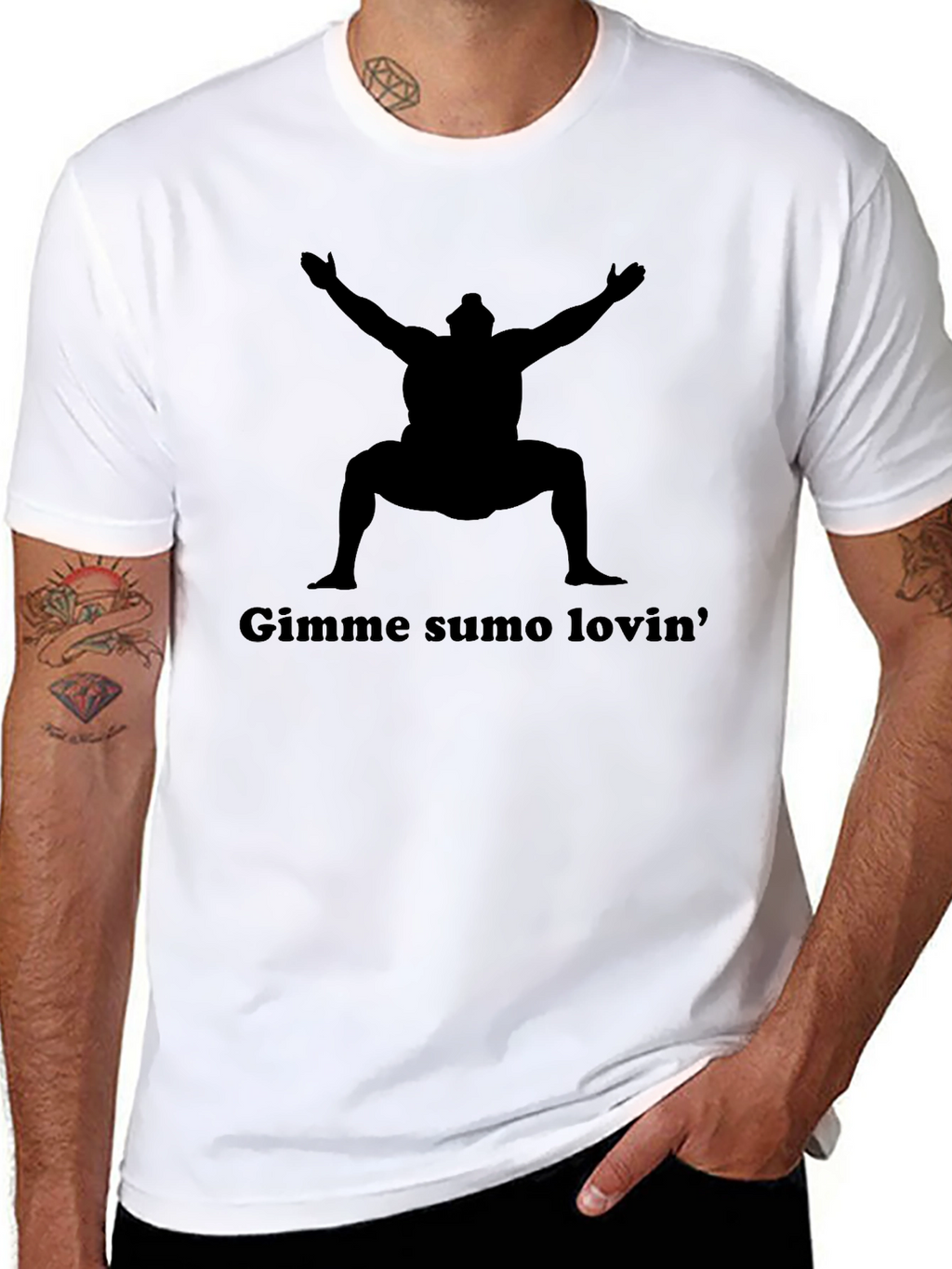 Gimme Sumo Lovin Black Graphic Tee