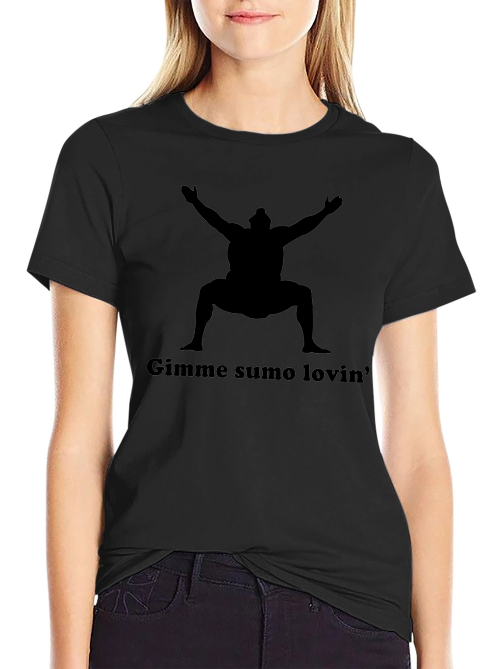 Gimme Sumo Lovin Black Graphic Tee