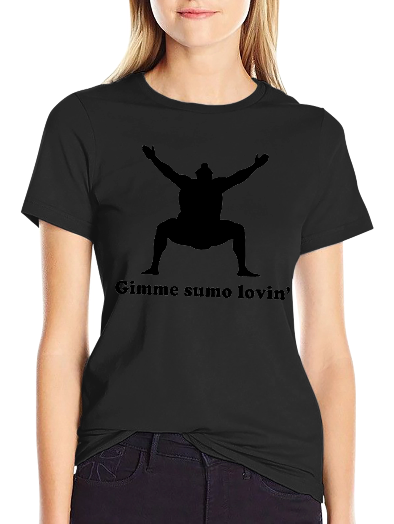 Gimme Sumo Lovin Black Graphic Tee