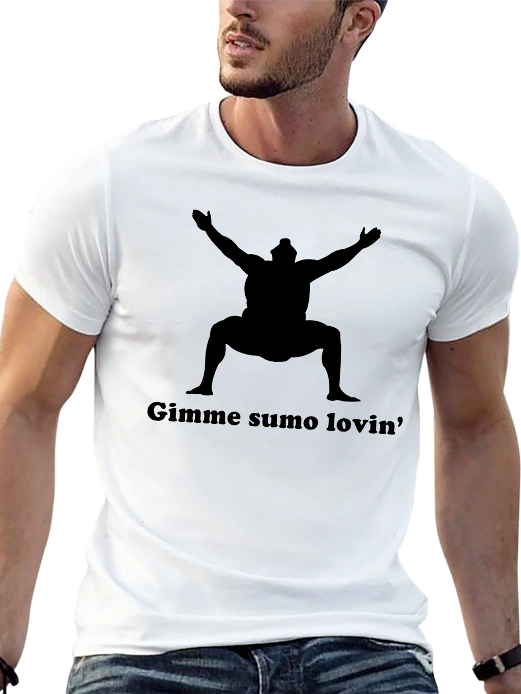 Gimme Sumo Lovin Black Graphic Tee