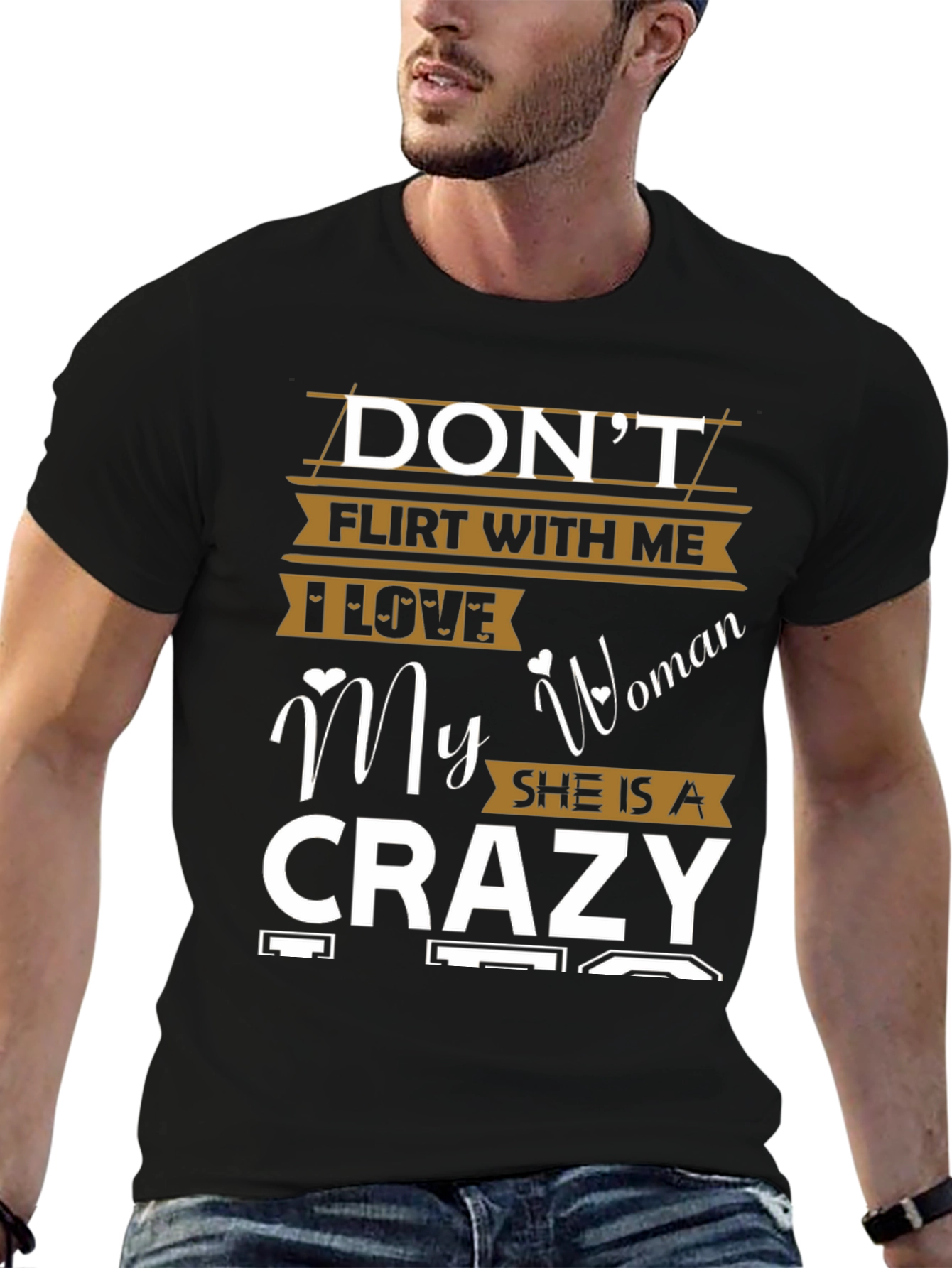 Dont Flirt With Me Crazy Woman Graphic T-Shirt