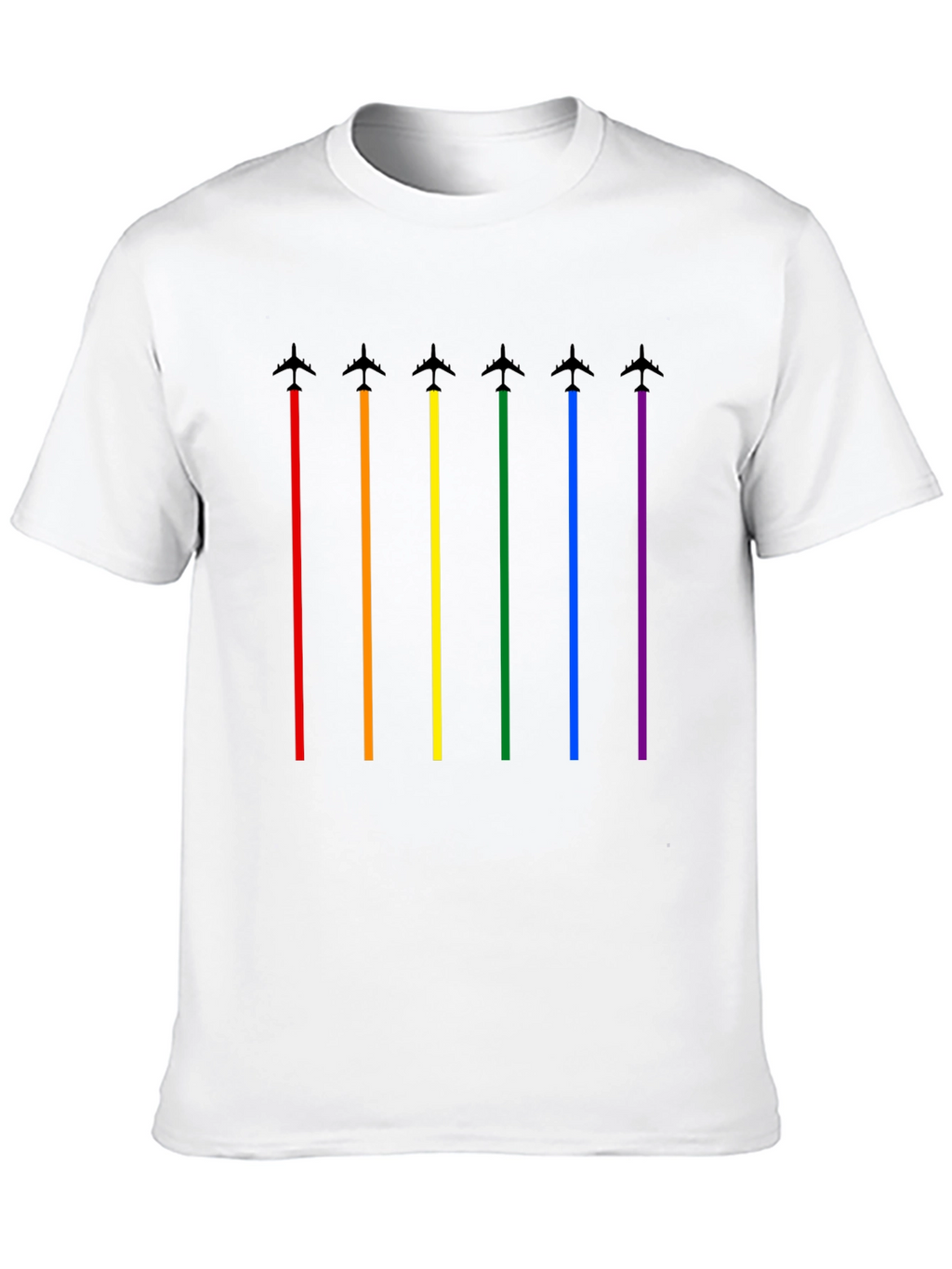 Pride Rainbow Airplane T-Shirt