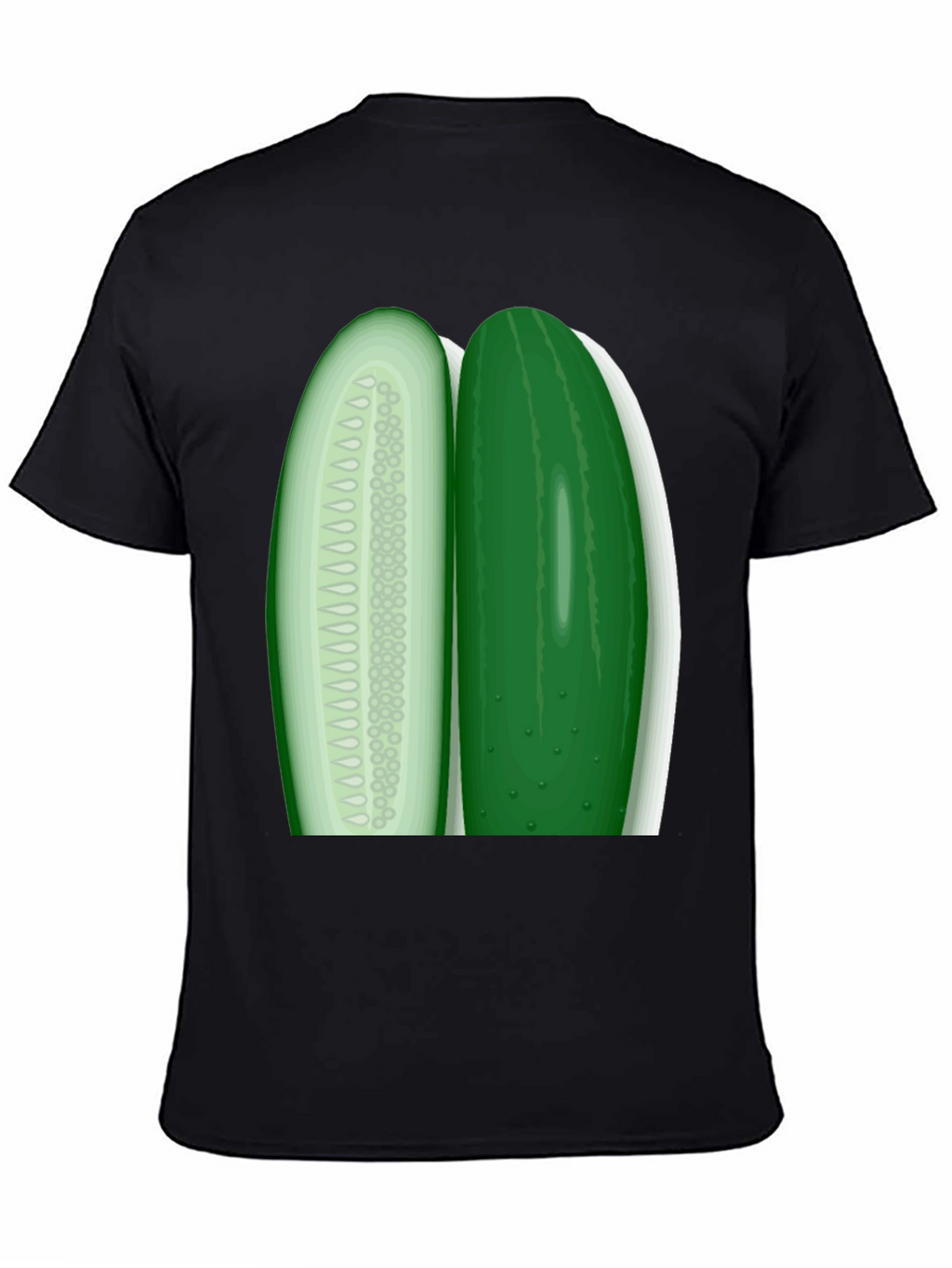 Cucumber Slice Graphic Tee - Fresh & Funny!