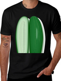 Cucumber Slice Graphic Tee - Fresh & Funny!