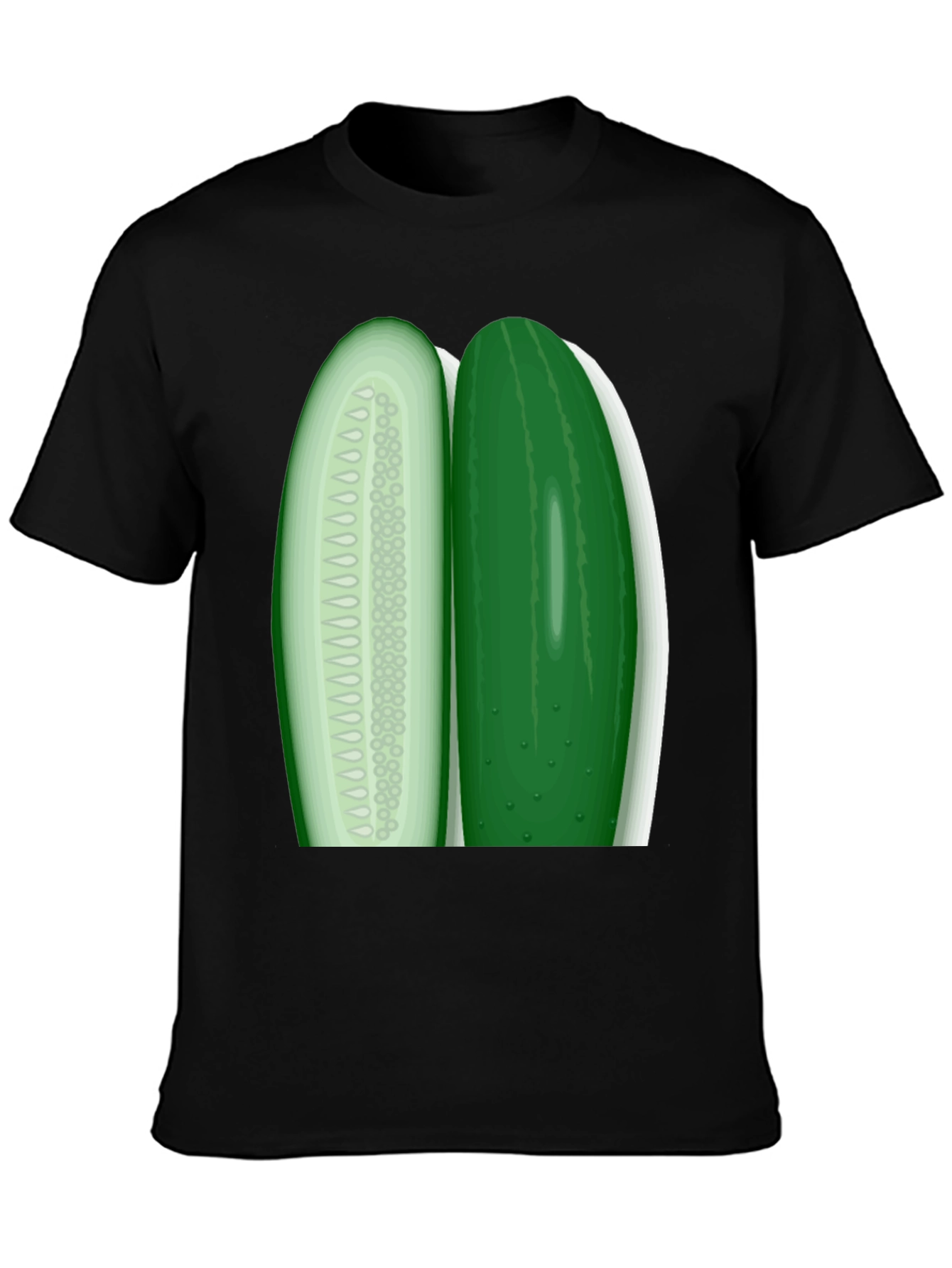 Cucumber Slice Graphic Tee - Fresh & Funny!