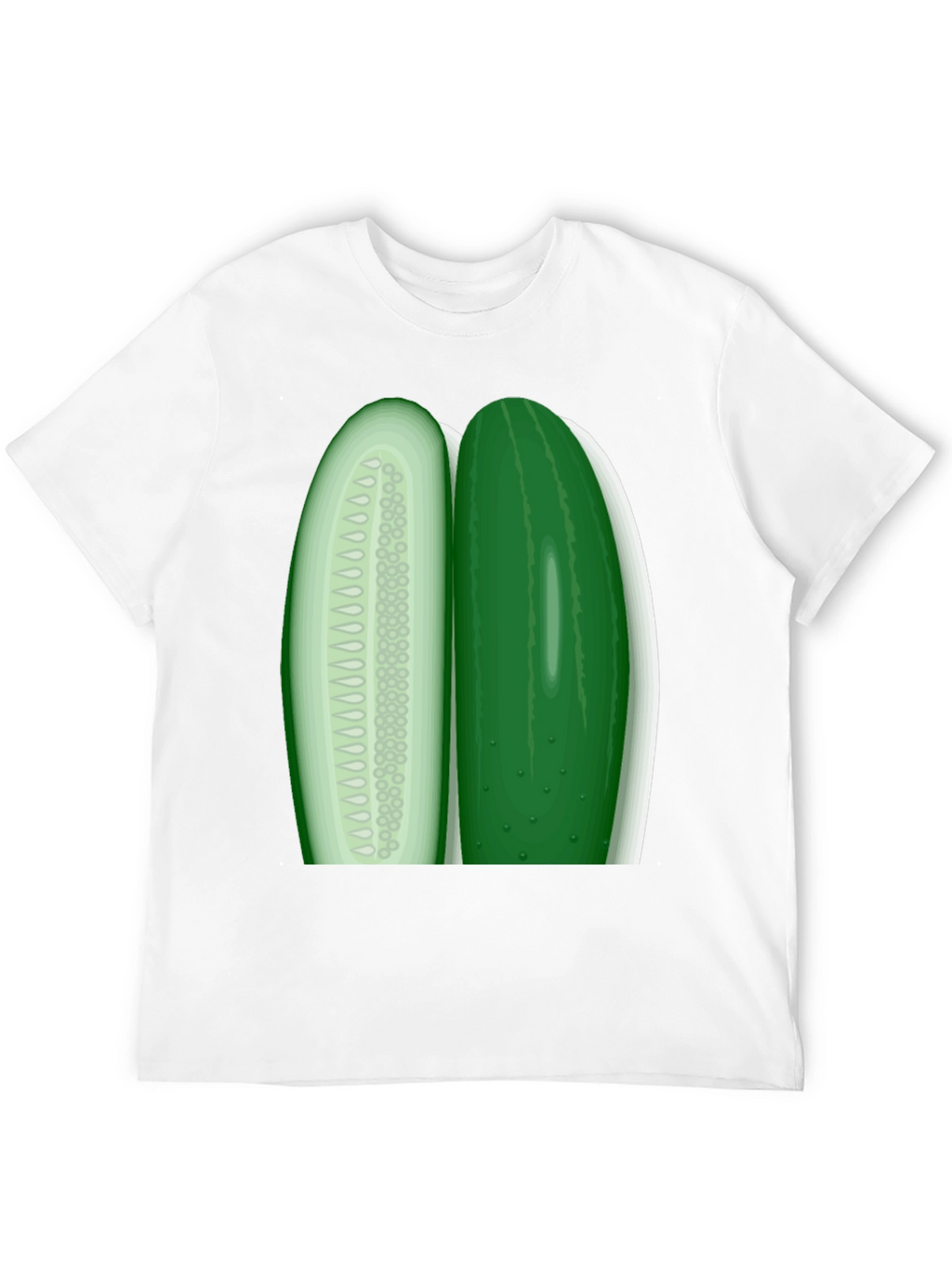 Cucumber Slice Graphic Tee - Fresh & Funny!