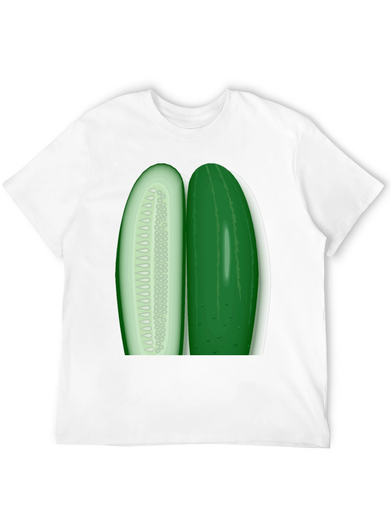 Cucumber Slice Graphic Tee - Fresh & Funny!