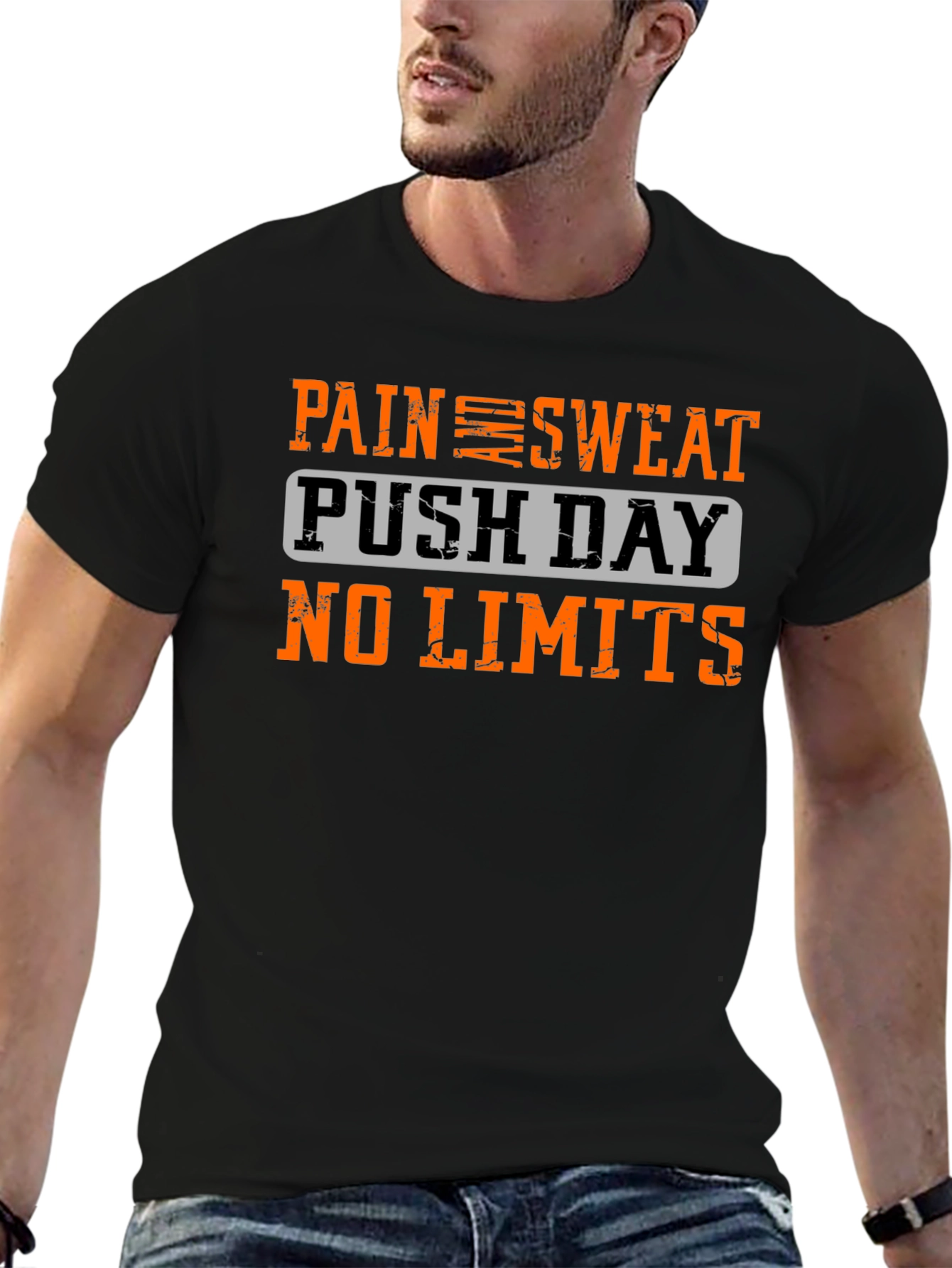 Pain Sweat Push Day Tee - No Limits