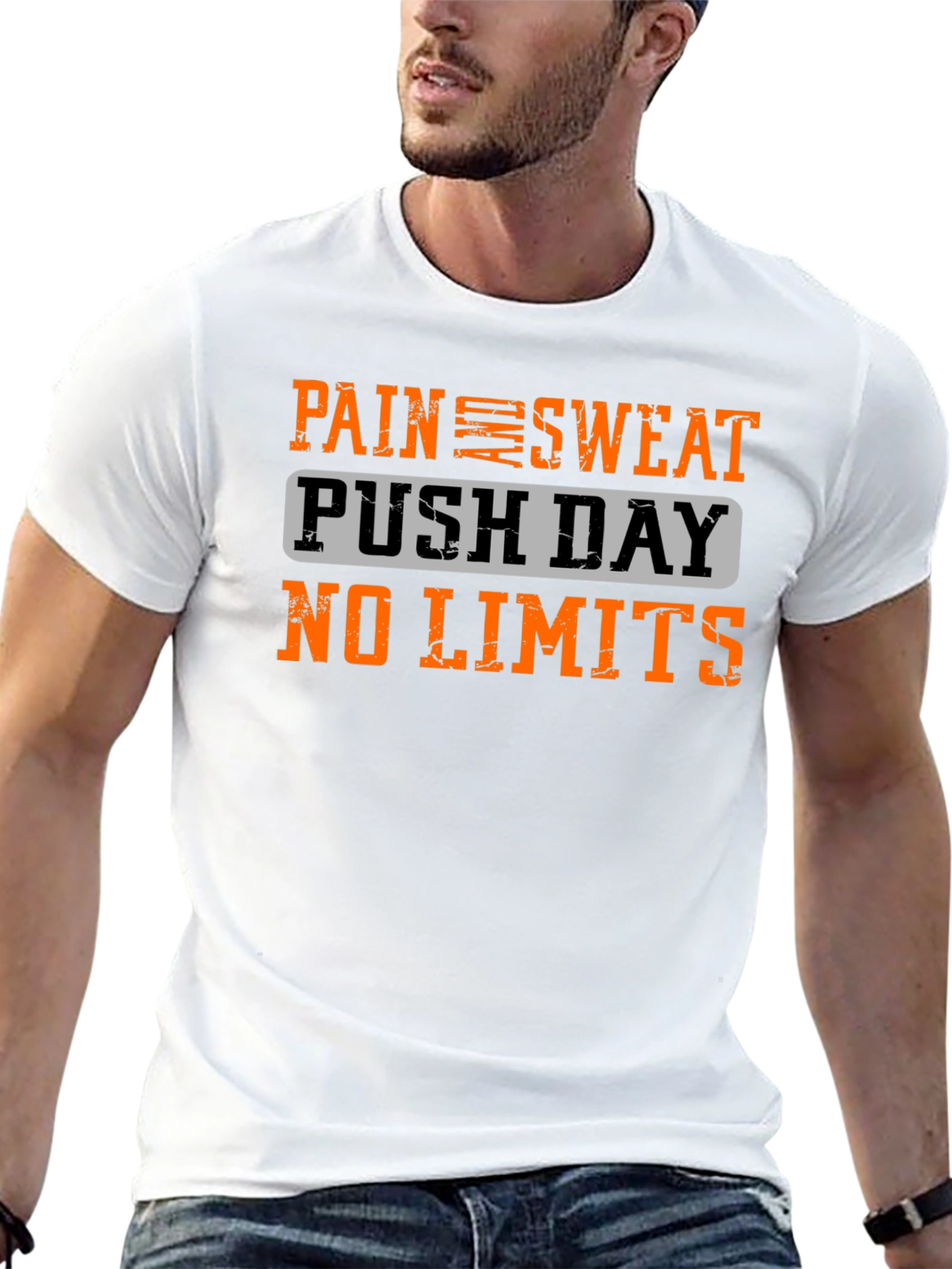 Pain Sweat Push Day Tee - No Limits