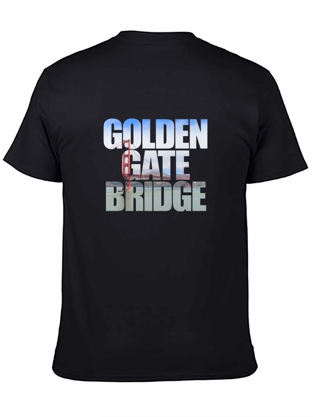 Golden Gate Bridge Black T-Shirt