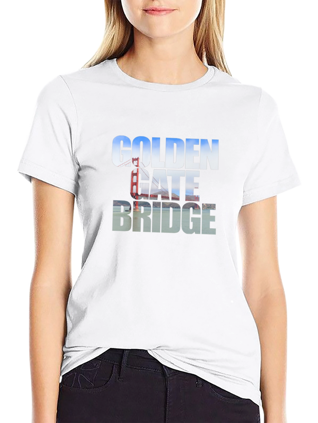 Golden Gate Bridge Black T-Shirt