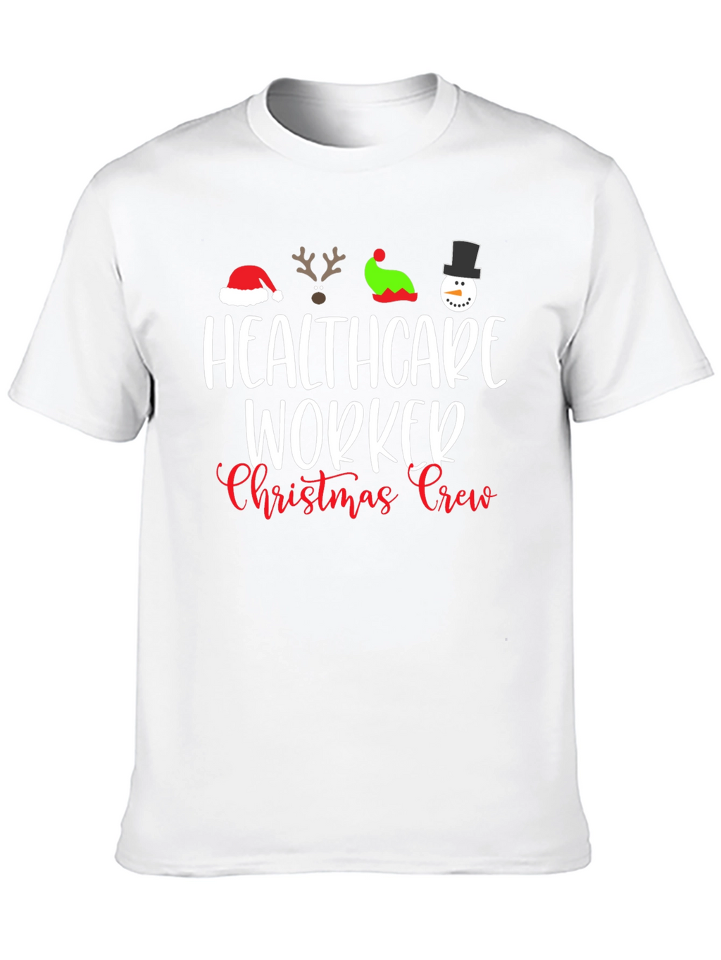 Healthcare Worker Christmas Crew T-Shirt