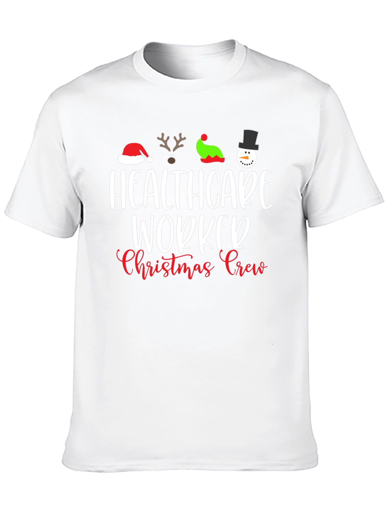 Healthcare Worker Christmas Crew T-Shirt