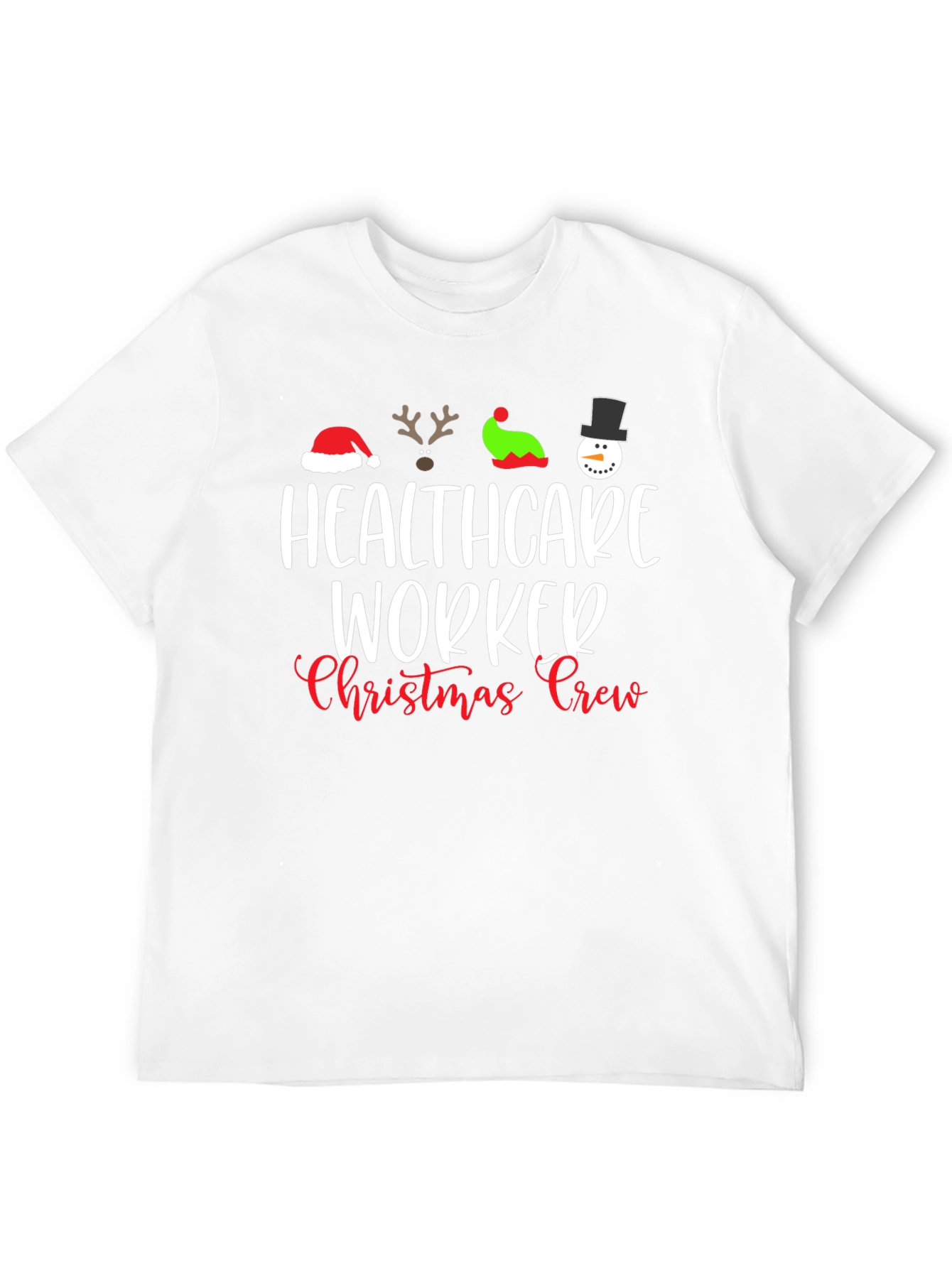 Healthcare Worker Christmas Crew T-Shirt