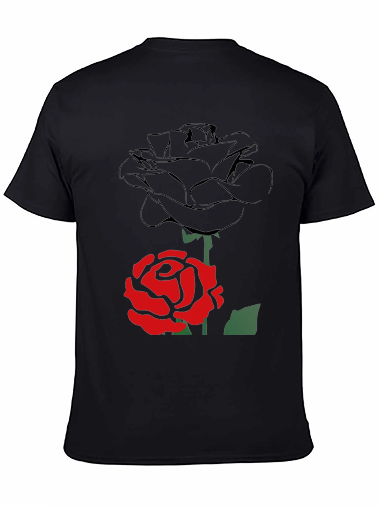 Rose Graphic Tee - Modern Style