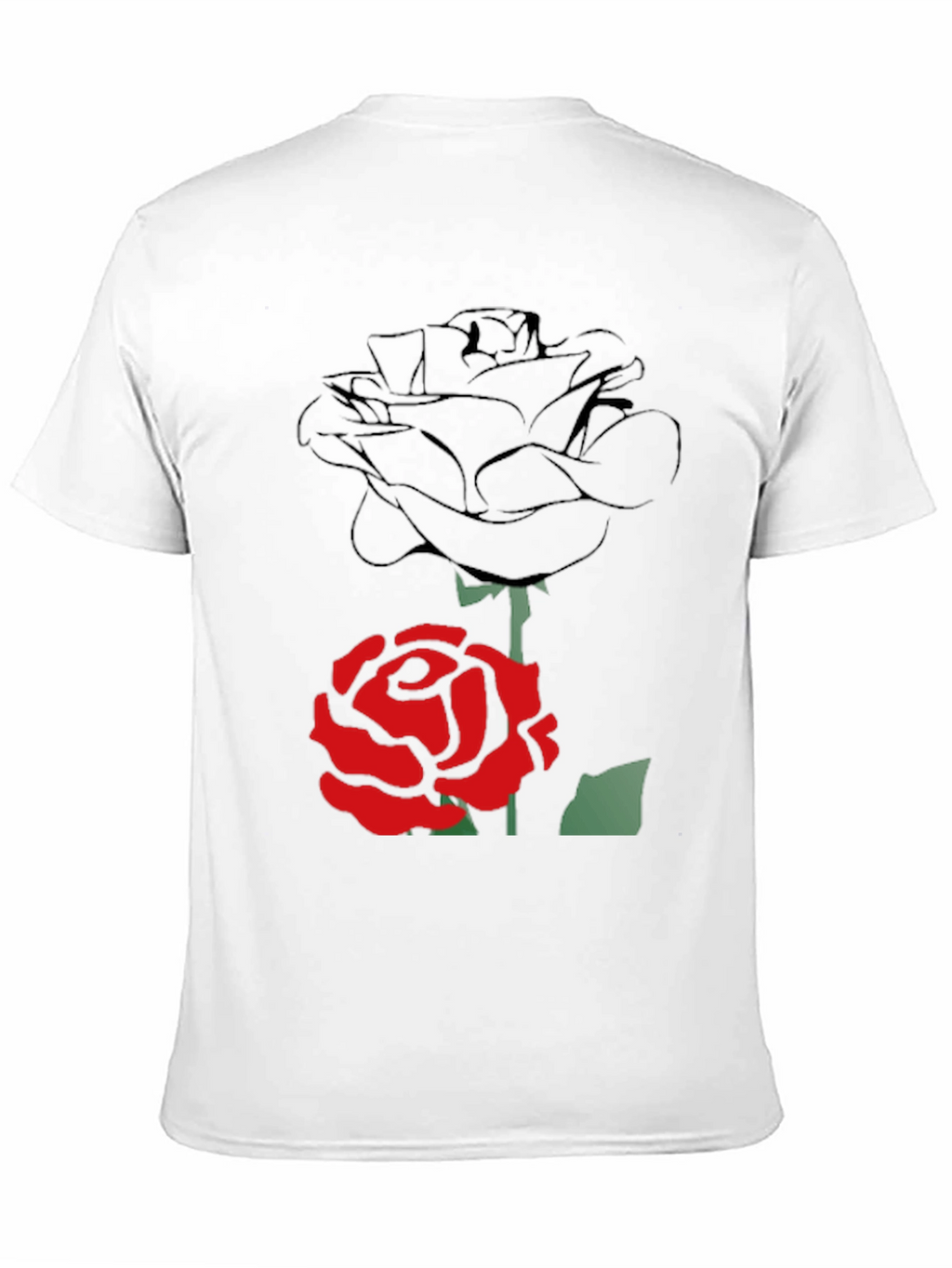 Rose Graphic Tee - Modern Style