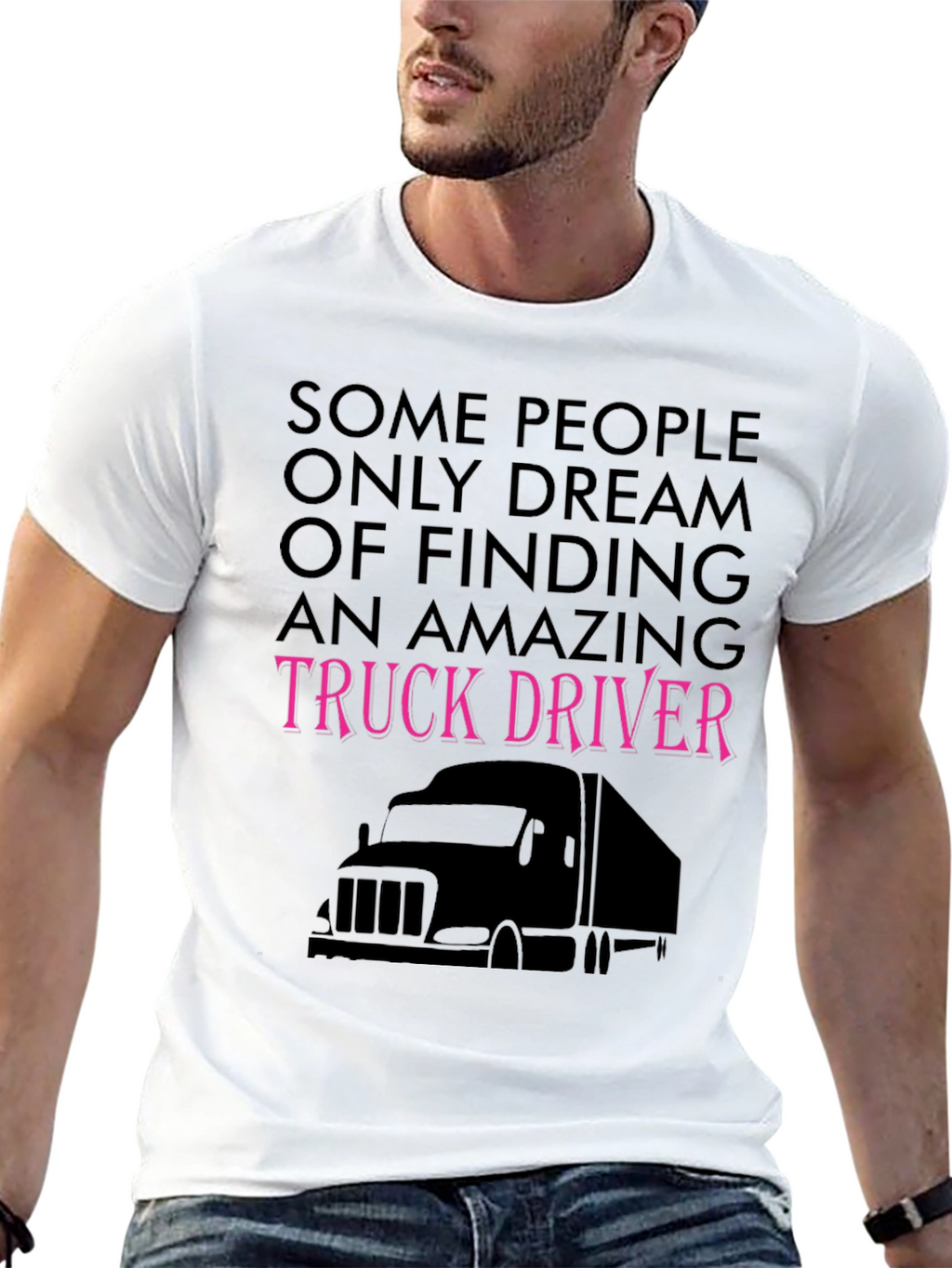 Amazing Truck Driver Tee - Black Novelty T-Shirt
