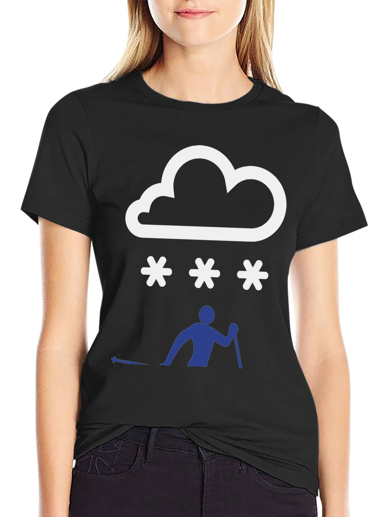 Snowy Ski T-Shirt - Weather & Winter Sports