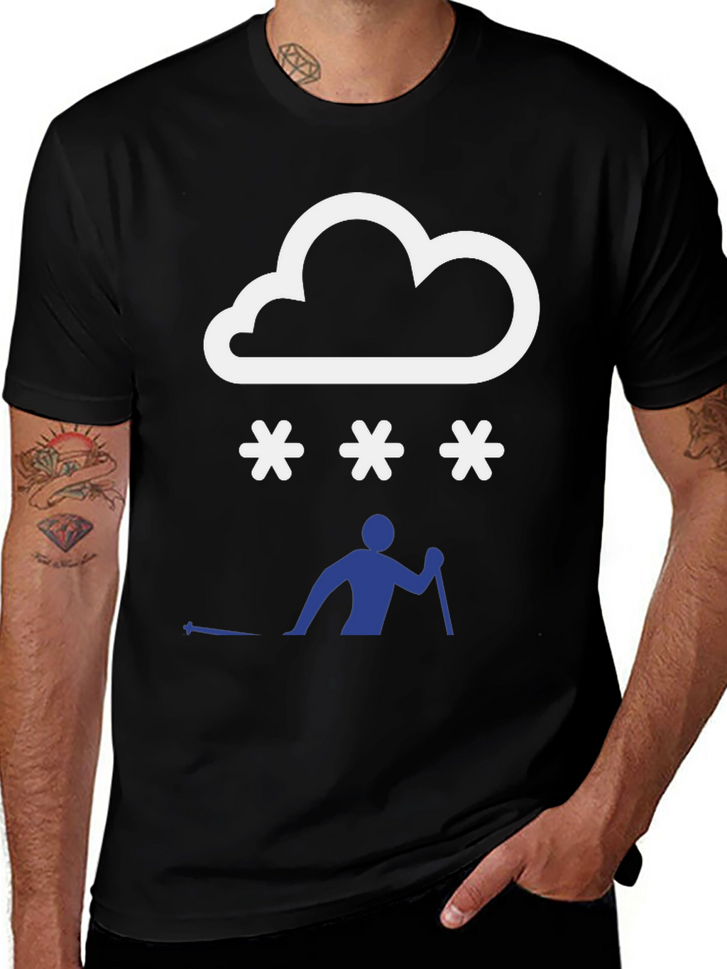 Snowy Ski T-Shirt - Weather & Winter Sports
