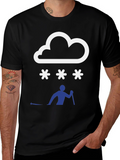 Snowy Ski T-Shirt - Weather & Winter Sports