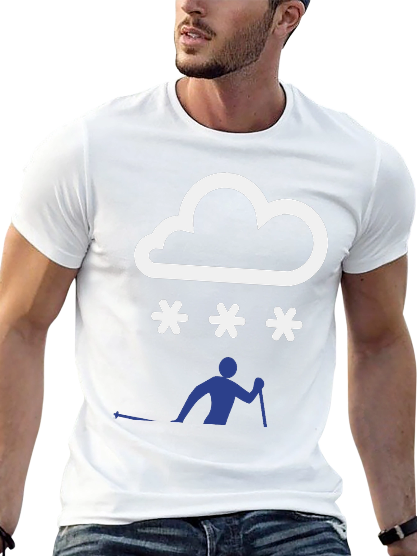 Snowy Ski T-Shirt - Weather & Winter Sports