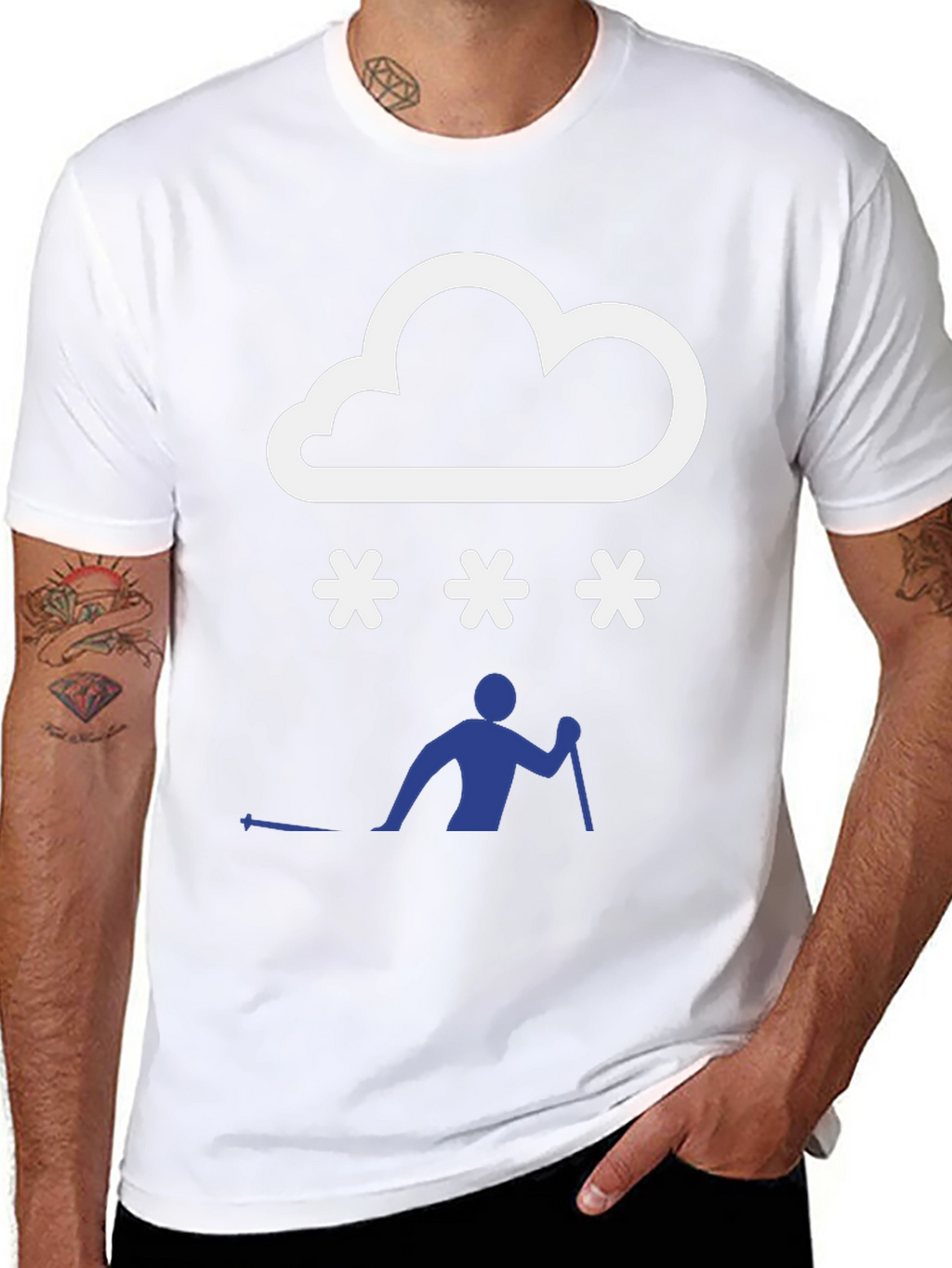 Snowy Ski T-Shirt - Weather & Winter Sports