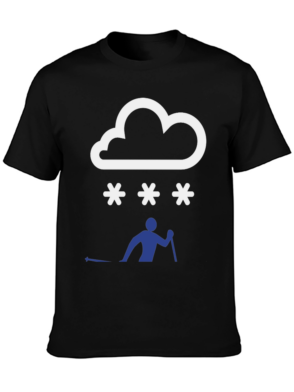 Snowy Ski T-Shirt - Weather & Winter Sports