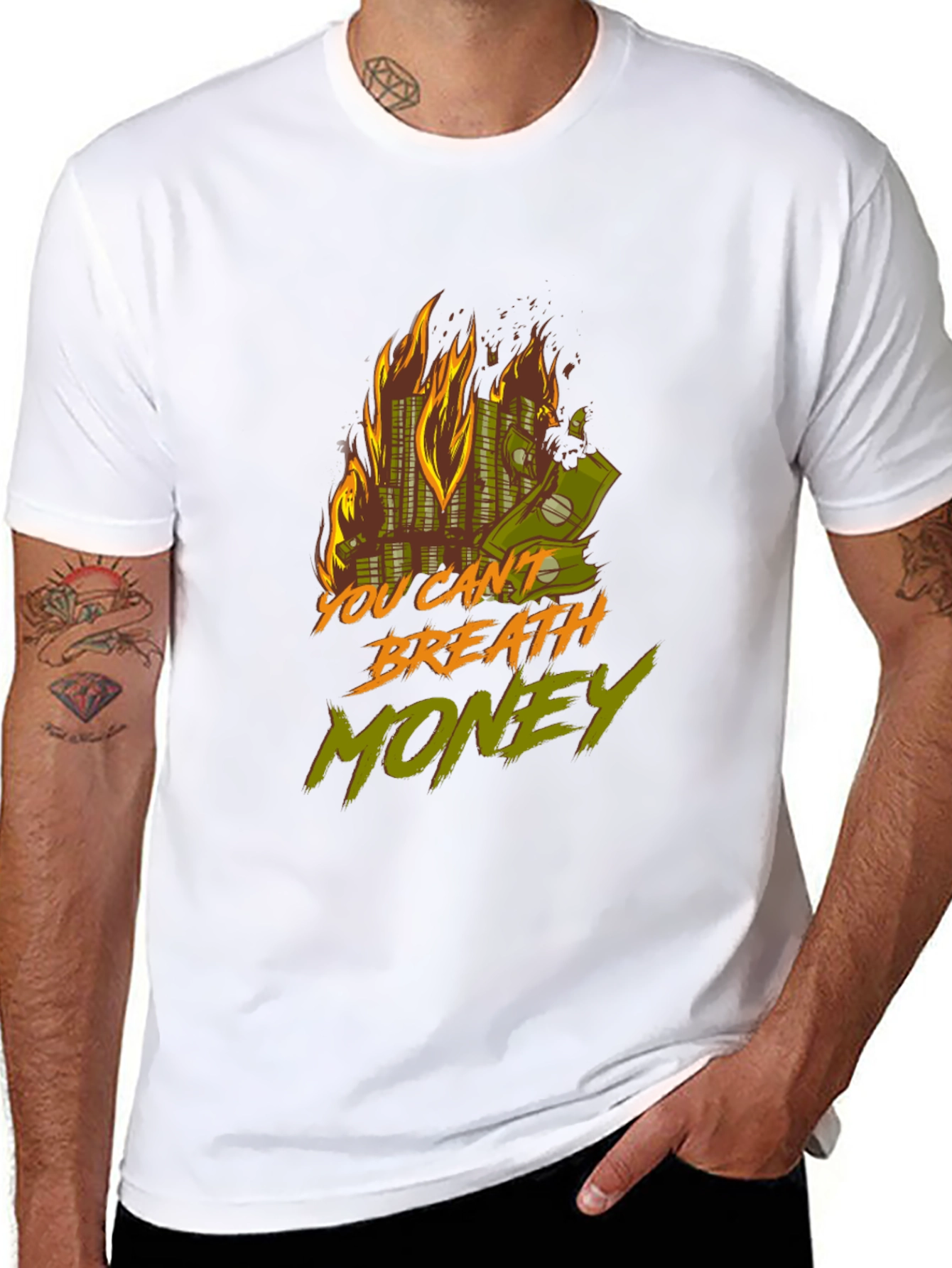 Burning Money Graphic Tee